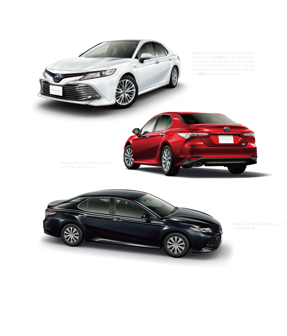 New Camry ラインナップ