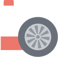 タイヤとオイルボトルのイラスト