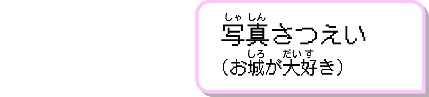 写真さつえい（お城が大好き）