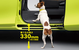 段差のない低床＆フラットフロア