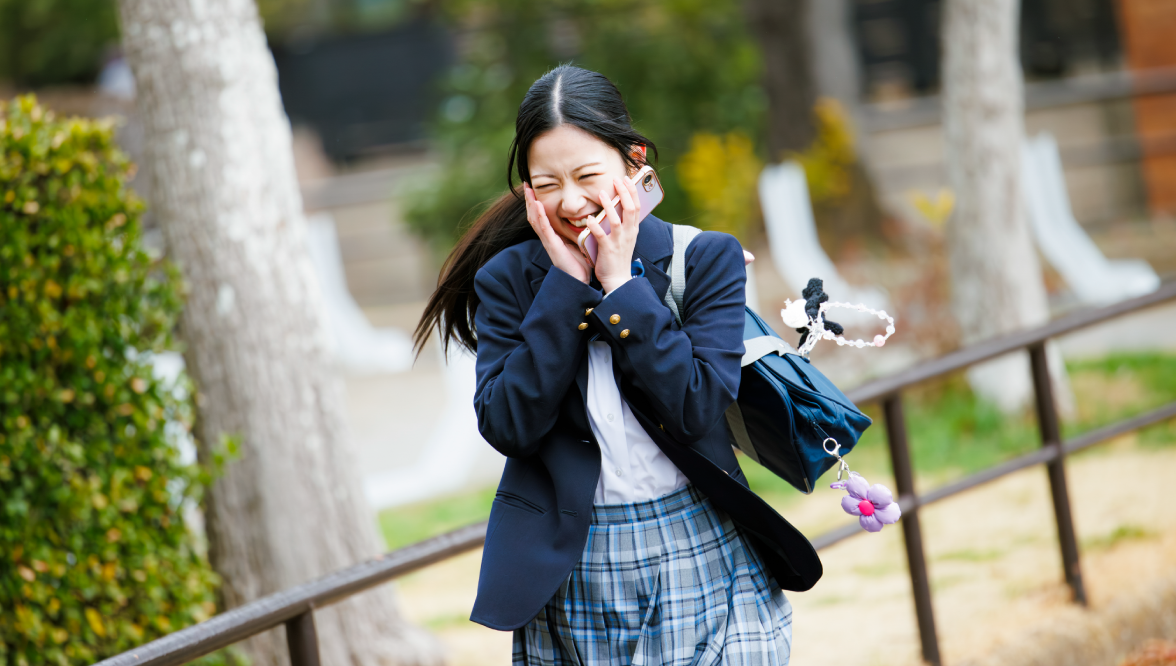 メイキング風景:期待して走っている北里さん